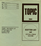 Topic Scottish List and Scottish & English Selections 1964 Topic Scottish List and Scottish & English Selections 1964
