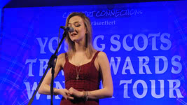 Iona Fyfe at the Young Scots Trad Awards Winner Tour in Syke, Germany, on  9 February 2019; photo Roland Wolter