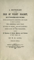 William Henry Long: A Dictionary of the Isle of Wight Dialect