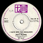 Matt McGinn: I Have Seen the Highlands (Transatlantic TRA SP 18)