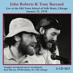 John Roberts & Tony Barrand: Live at the Old Town School of Folk Music (Golden Hind GHM-303) John Roberts & Tony Barrand: Live at the Old Town School of Folk Music (Golden Hind GHM-303)