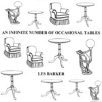 Les Barker: An Infinite Number of Occasional Tables (Mrs Ackroyd DOG 008)