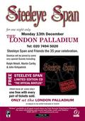Steeleye Span: Palladium concert poster